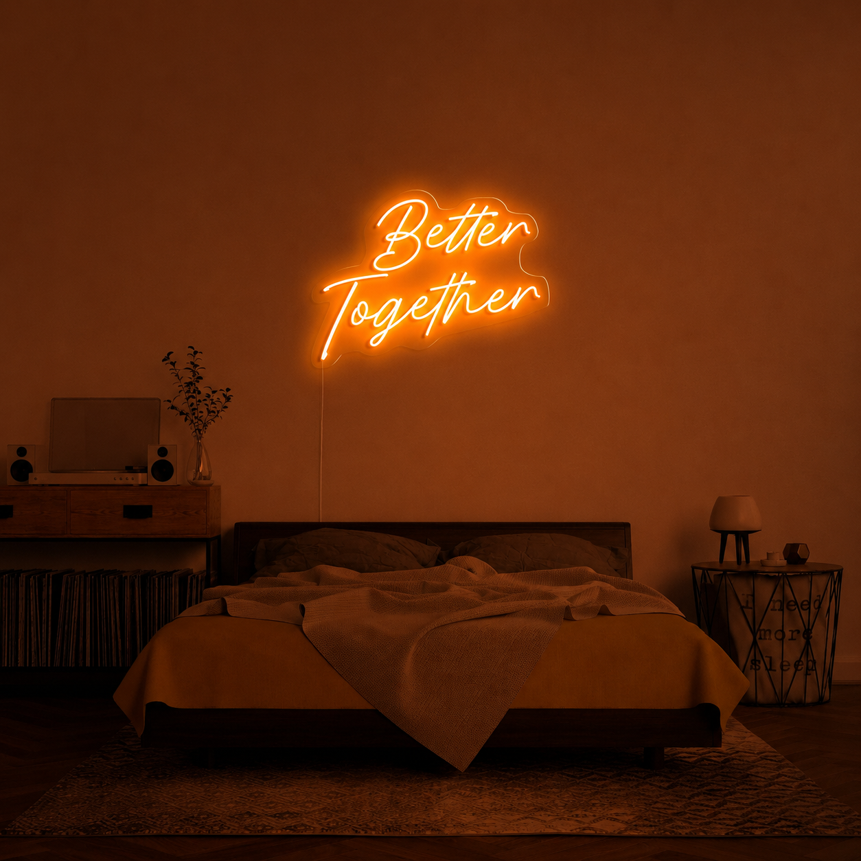 Better Together Text Wall Decor LED Neon Sign - 01 Original Product Image