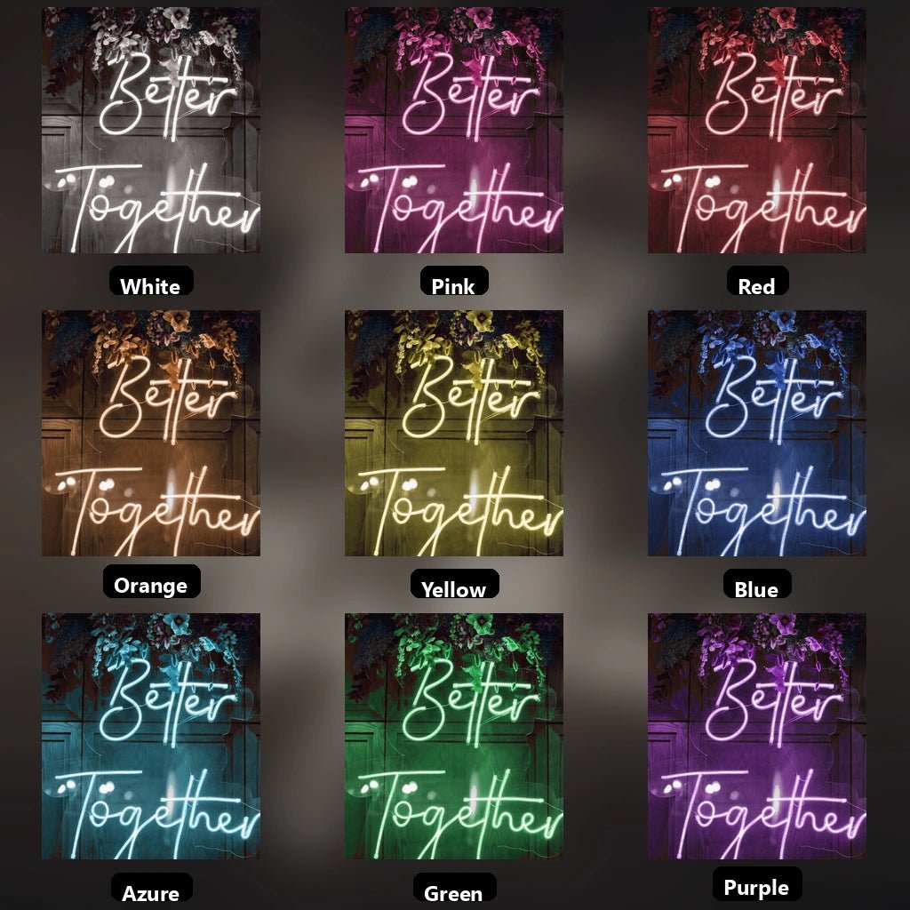 Better Together Wall Decor LED Neon Sign Wall Decor - Shineneon