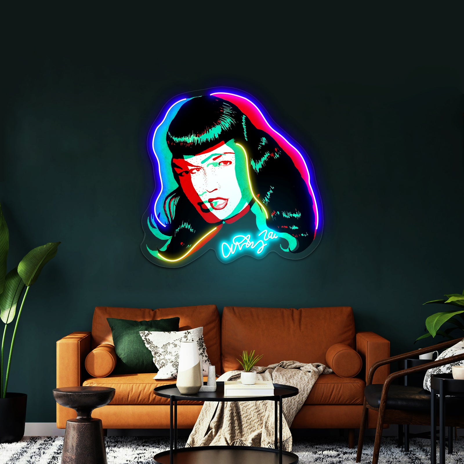 Bettie Page Pop Artwork Led Neon Sign | Shineneon