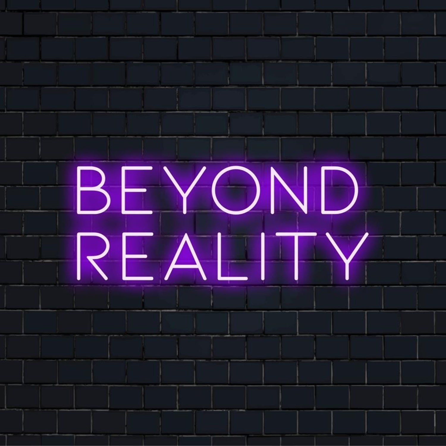 Beyond Reality Purple Glow Led Neon Sign For Gaming Lounge And Vr Zone Decor | Shineneon