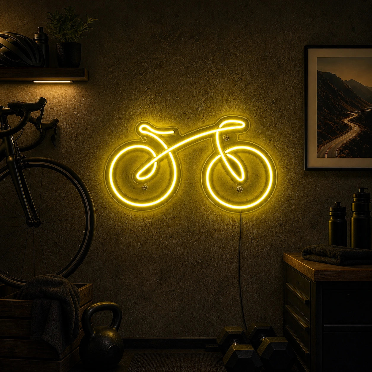 Bicycle Side Profile LED Neon Sign high-converting product image