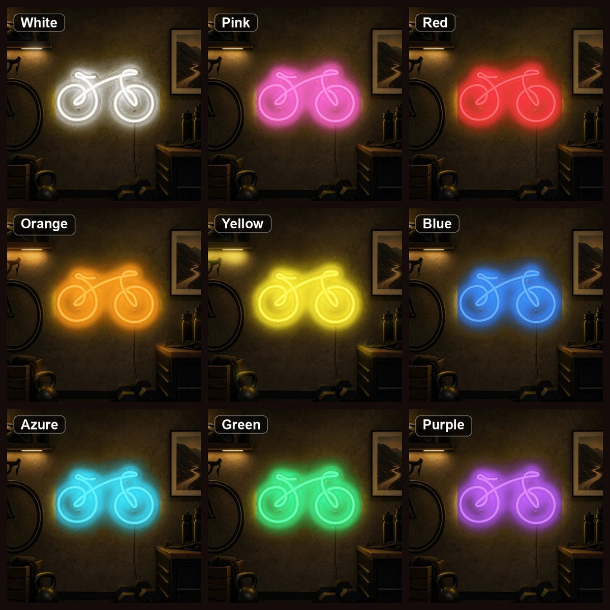 Bicycle Side Profile LED Neon Sign - Shineneon
