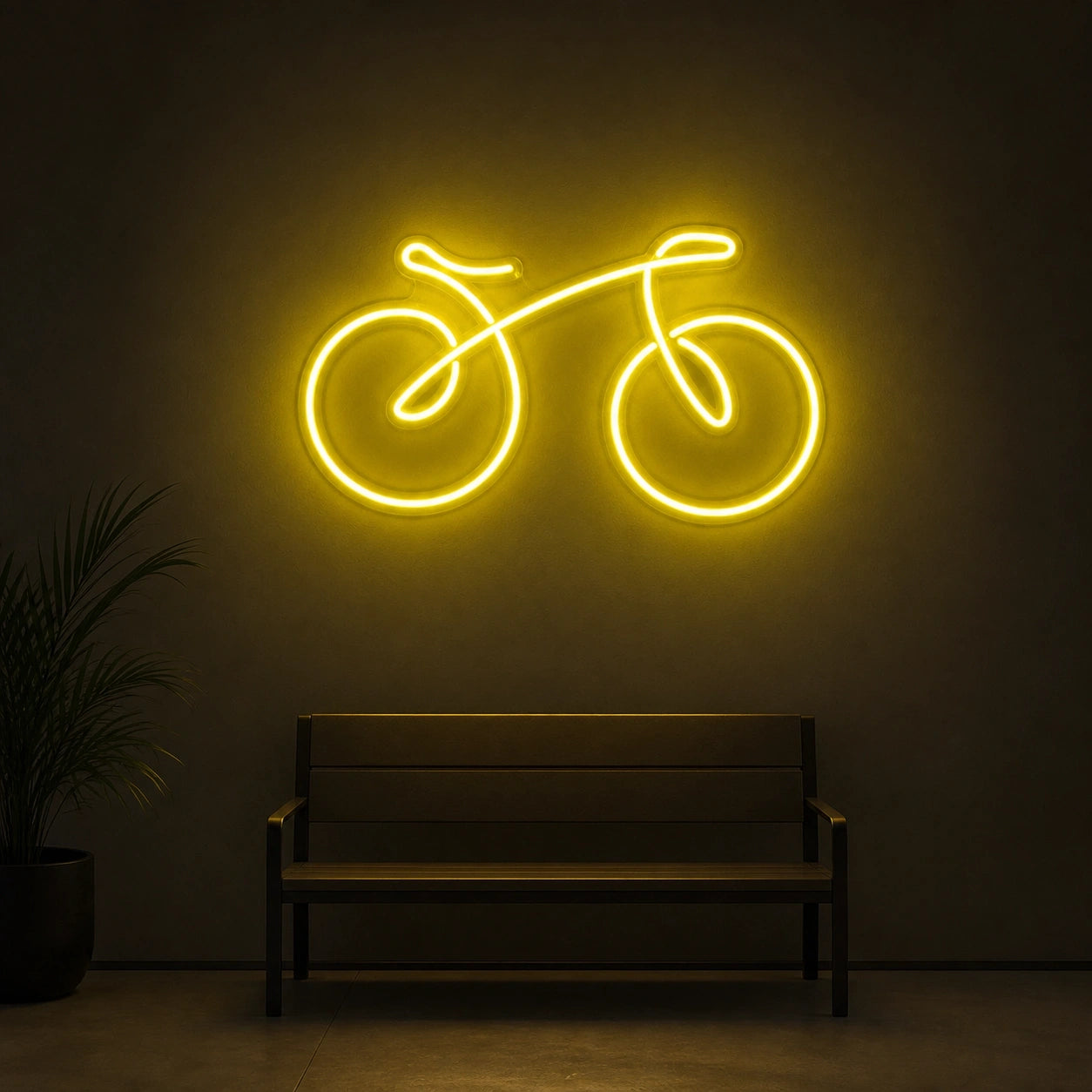 Bicycle Side Profile LED Neon Sign Home Bar Wall Decoration size image