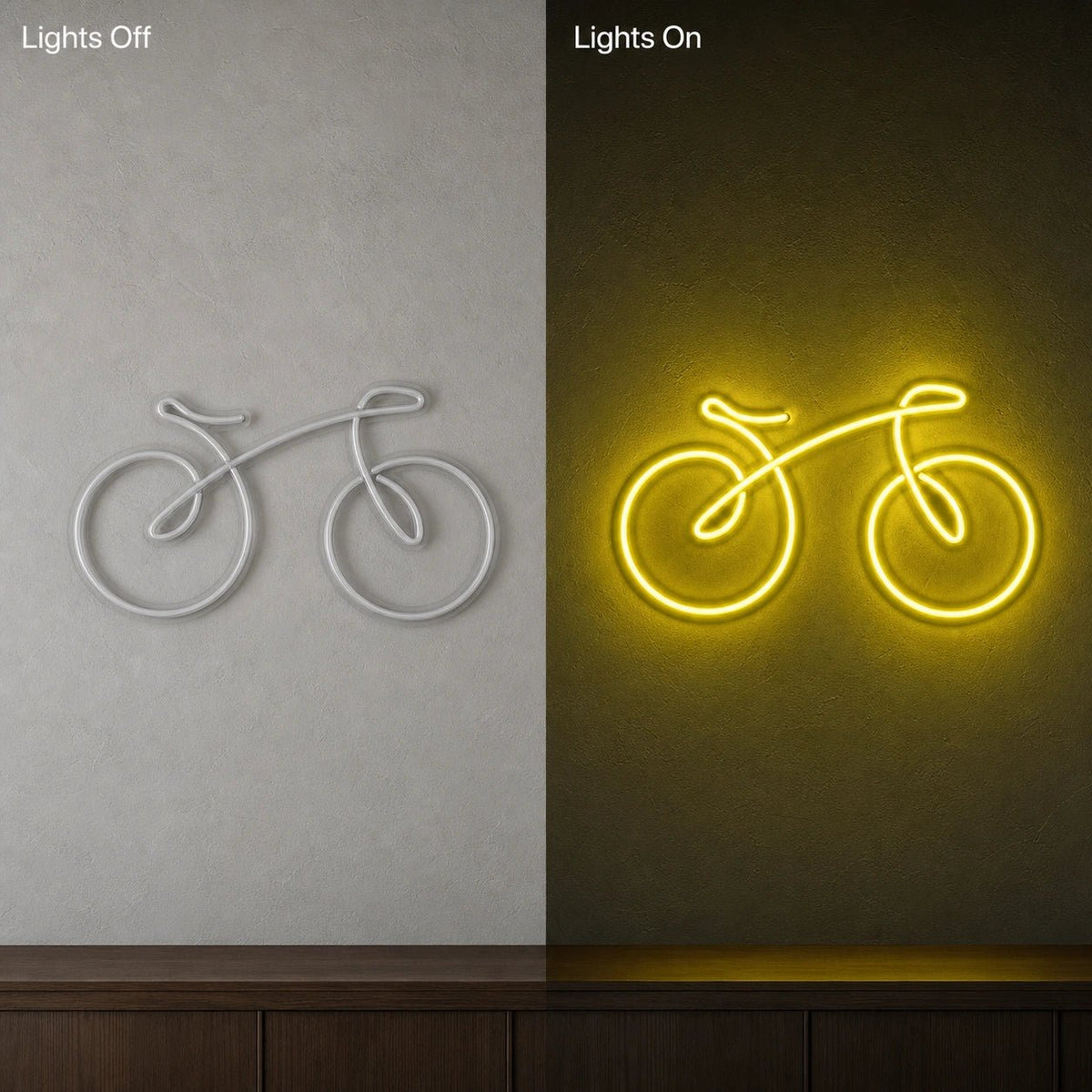 Bicycle Side Profile LED Neon Sign Man Cave Neon Sign - Shineneon