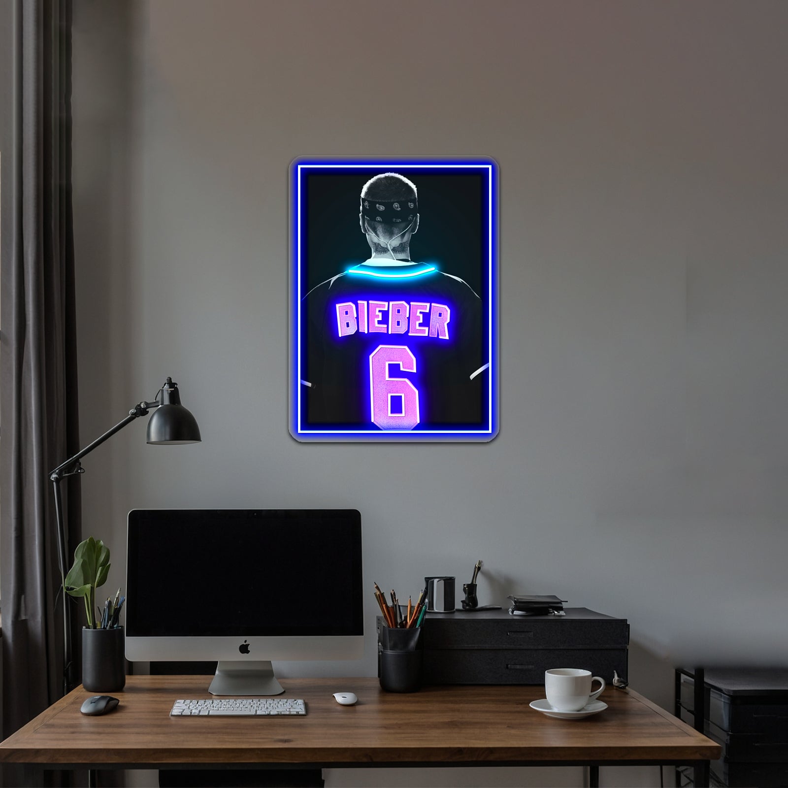 Bieber 06 Back Artwork Led Neon Sign | Shineneon
