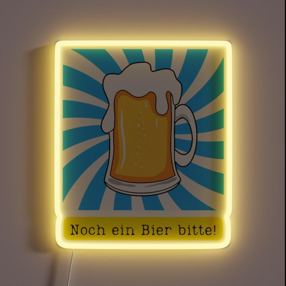 Bierfest Beer Festival Rgb Led Neon Sign - Custom LED neon sign front view