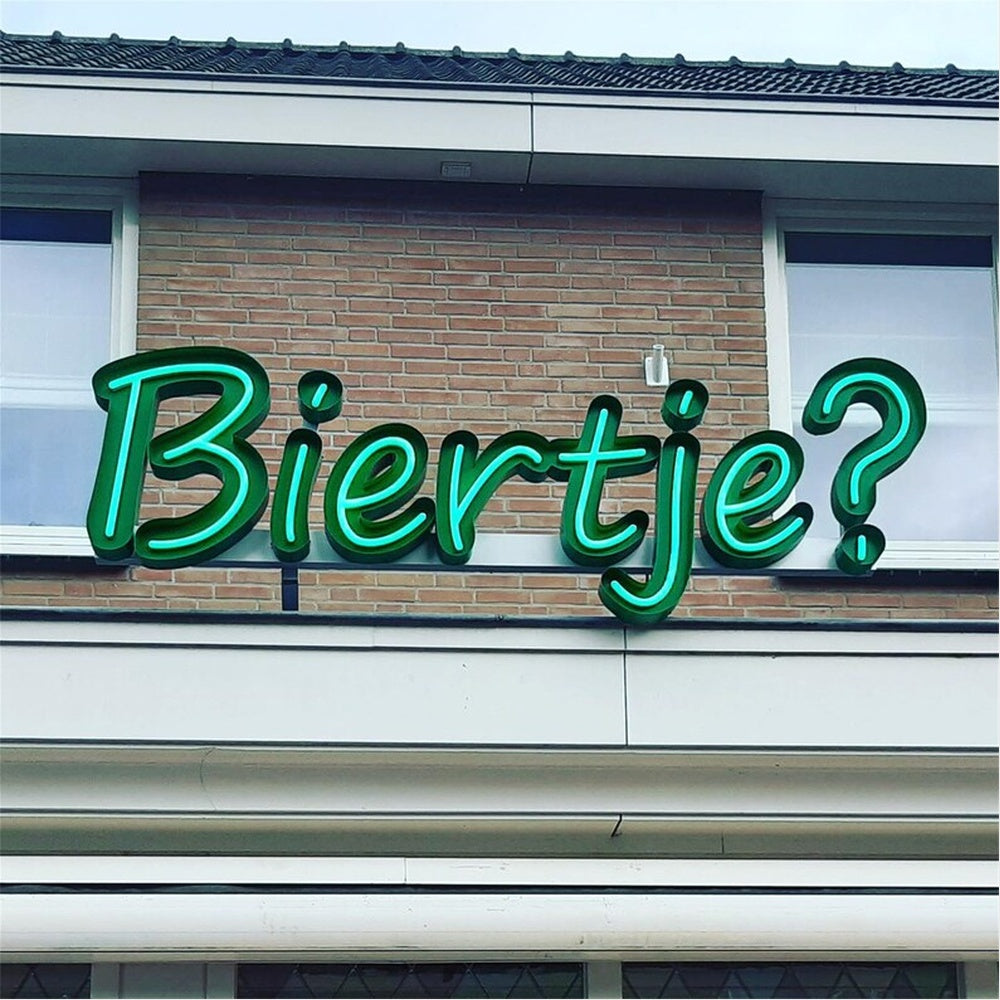 Biertje 3D Frontlit Channel Letters Led Light Sign