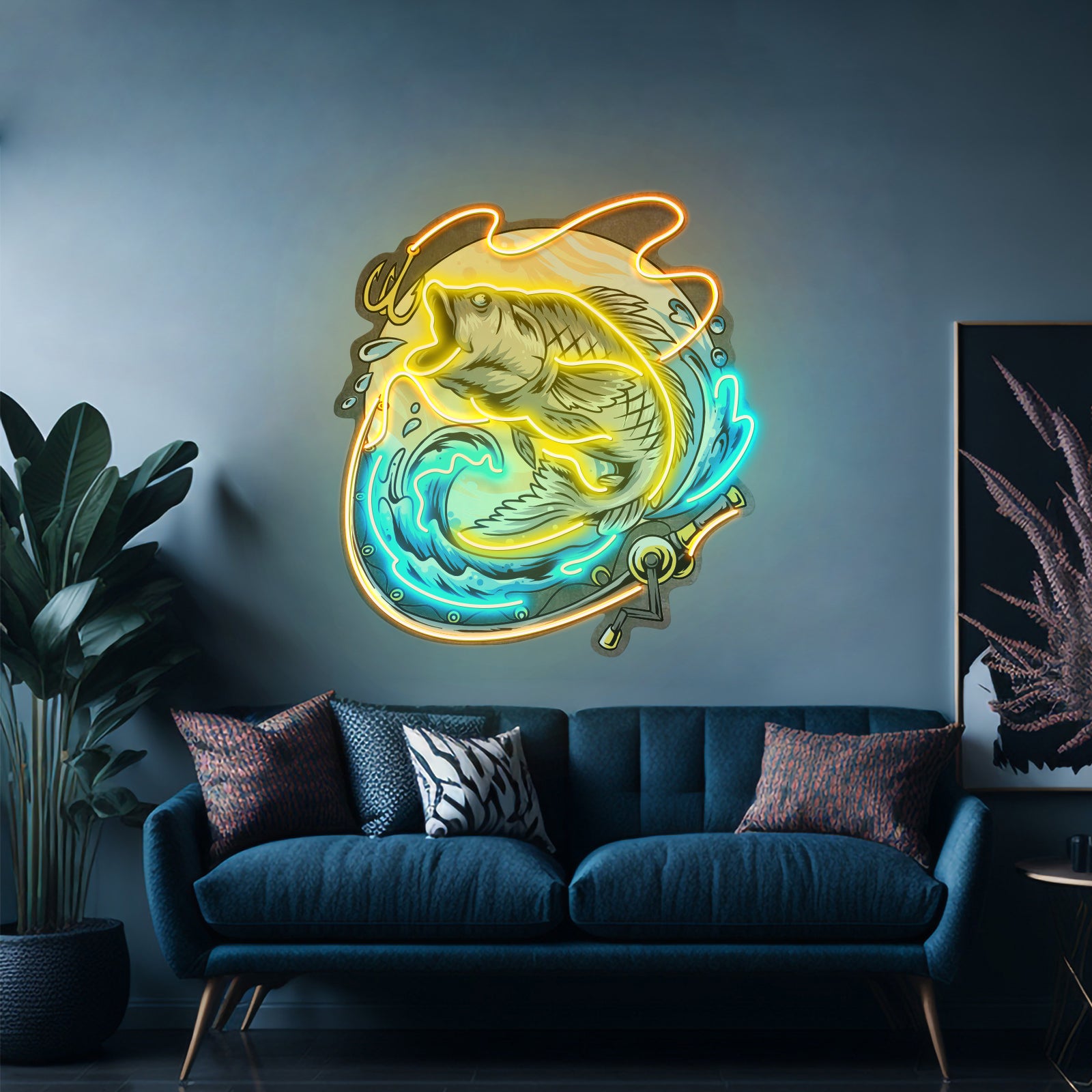 Big Beard Santa Neon Sign Neon Artwork For Sale