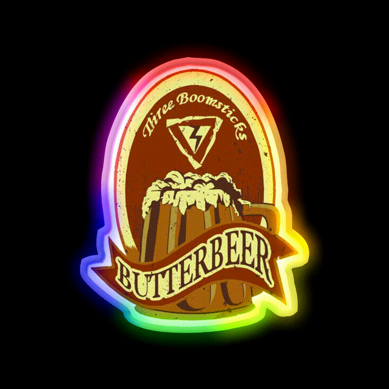 Big Boom Brew Beer Bar Decor Led Neon Sign Rgb Color - LED neon sign close-up detail