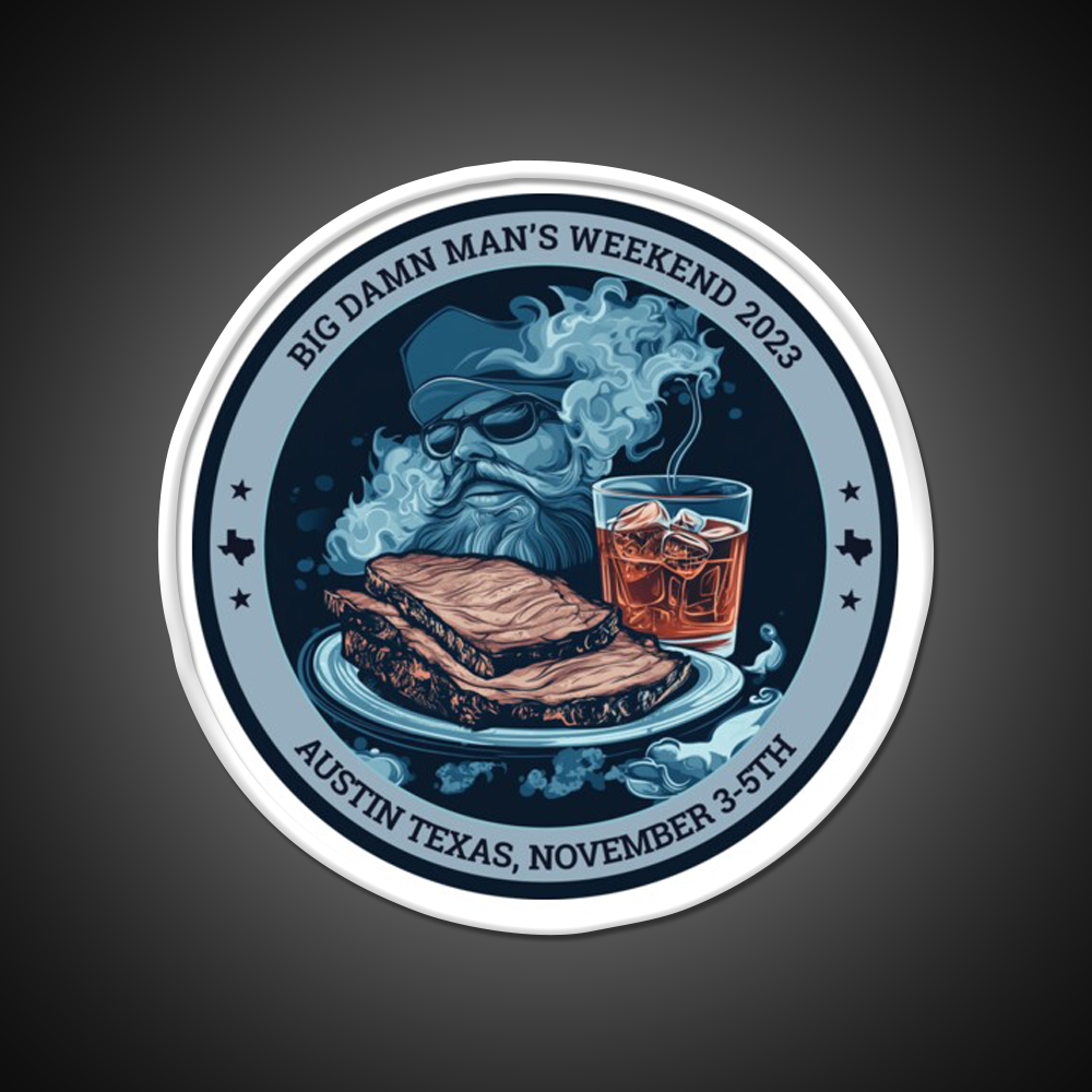 Big Damn Mans Weekend Whiskey Drink Bar Led Neon Sign Rgb Color