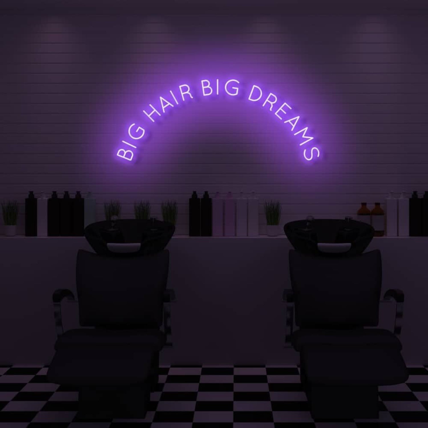 Big Hair Big Dreams Led Neon Sign - Shineneon