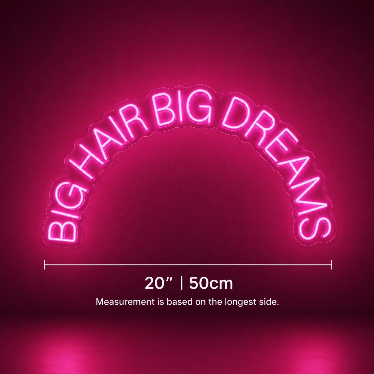 Big Hair Big Dreams LED Neon Sign Wall Neon Sign - Shineneon