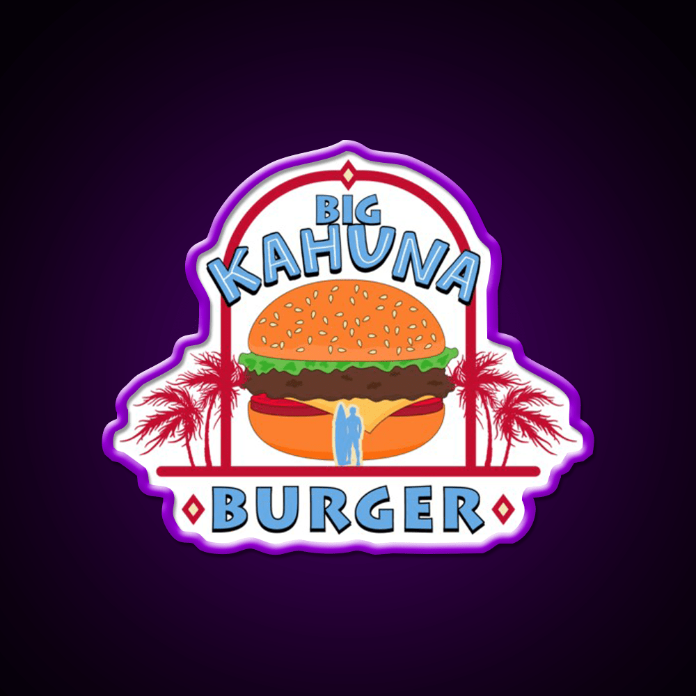Big Kahuna Burger Fast Food Led Neon Sign For Burger Place Rgb Color - Shineneon