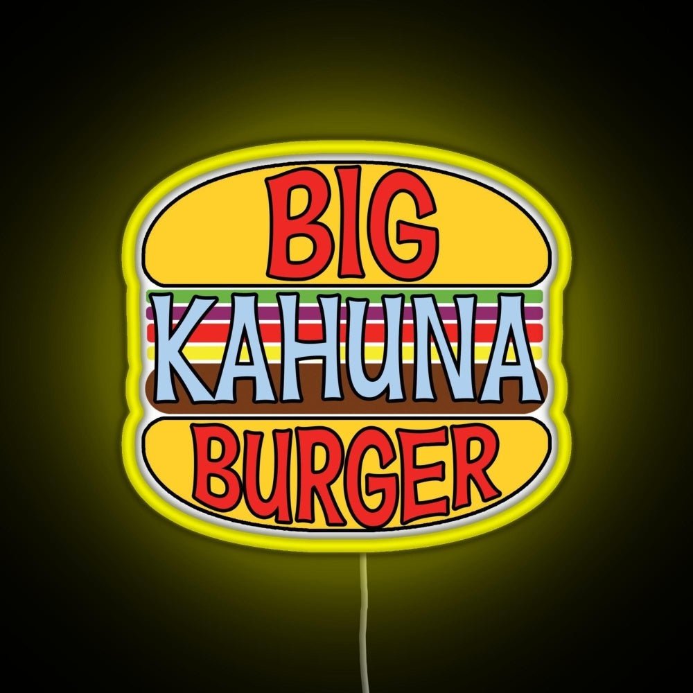 Big Kahuna Burger Rgb Led Neon Sign Pop Wall Art - Shineneon