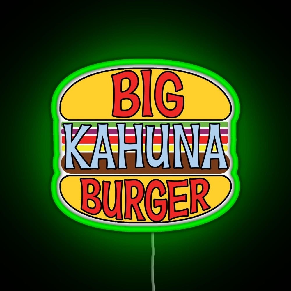 Big Kahuna Burger Rgb Led Neon Sign Pop Wall Art - Shineneon