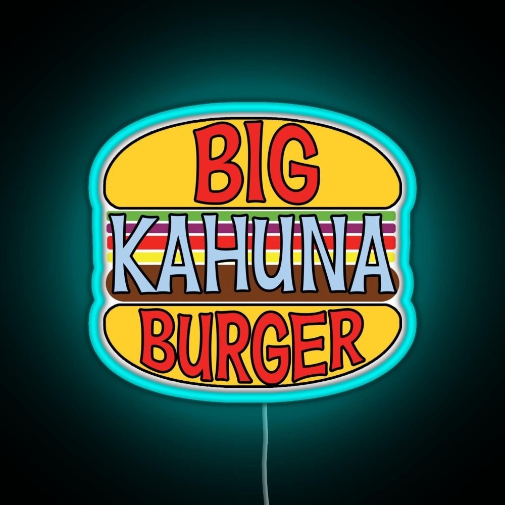 Big Kahuna Burger Rgb Led Neon Sign Pop Wall Art - Shineneon