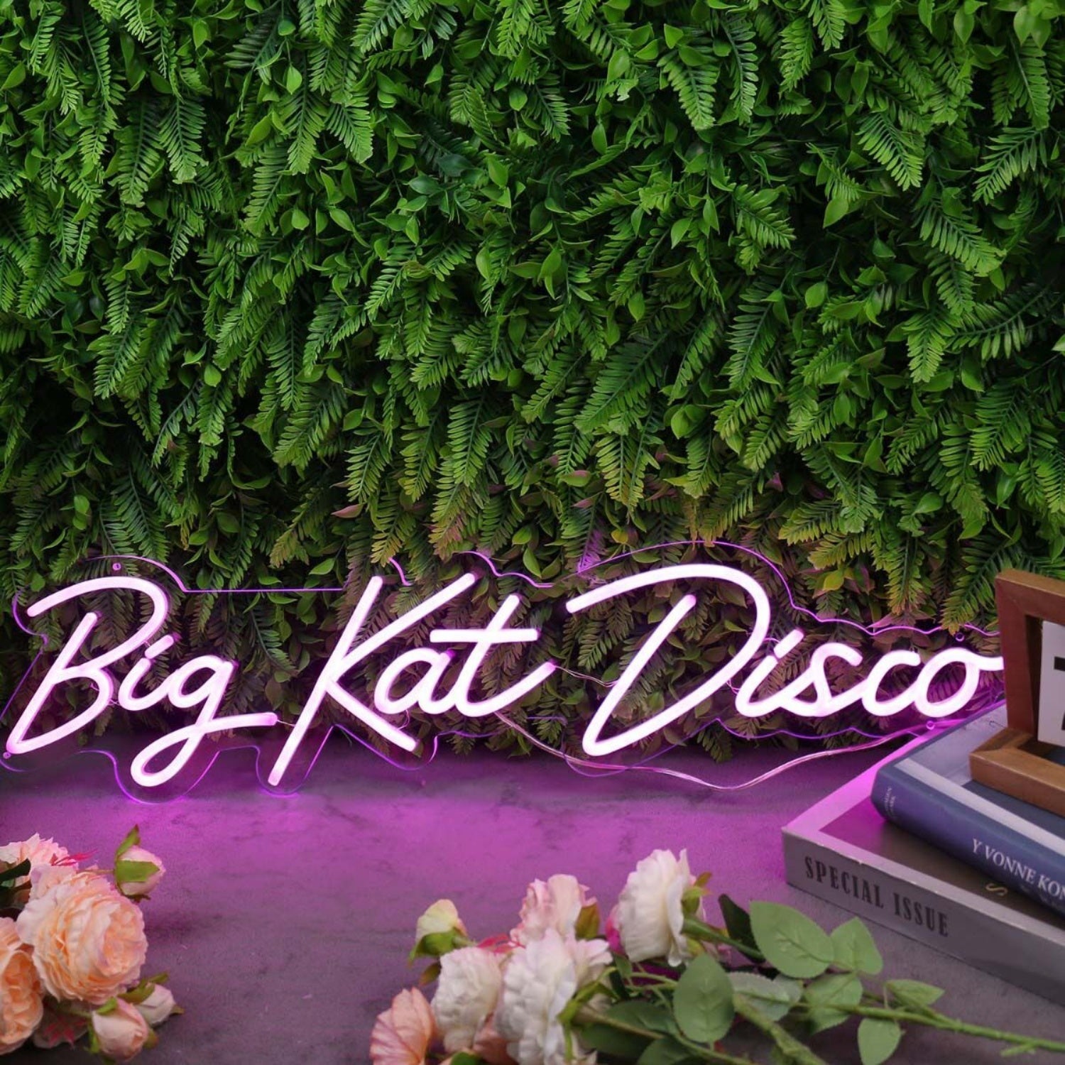 Big Kat Disco Purple Led Neon Sign - Shineneon