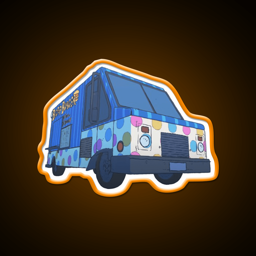 Big Top Van Truck Fast Food Led Neon Sign For Burger Place Rgb Color - Shineneon