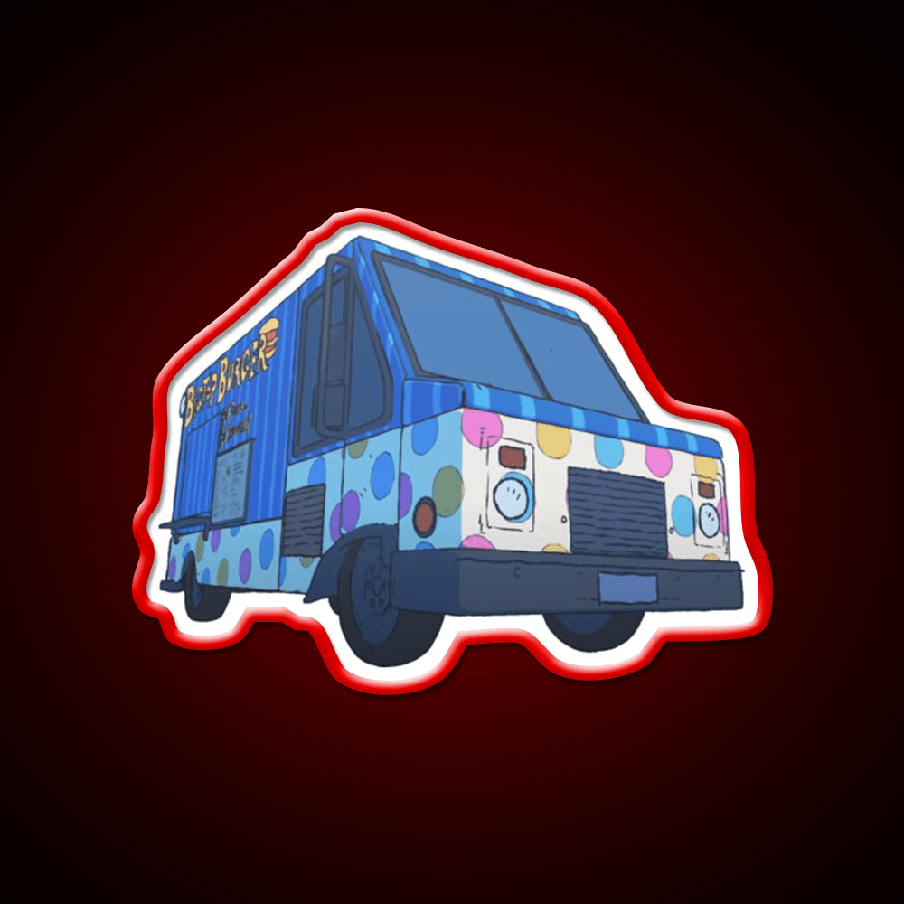Big Top Van Truck Fast Food Led Neon Sign For Burger Place Rgb Color - Shineneon