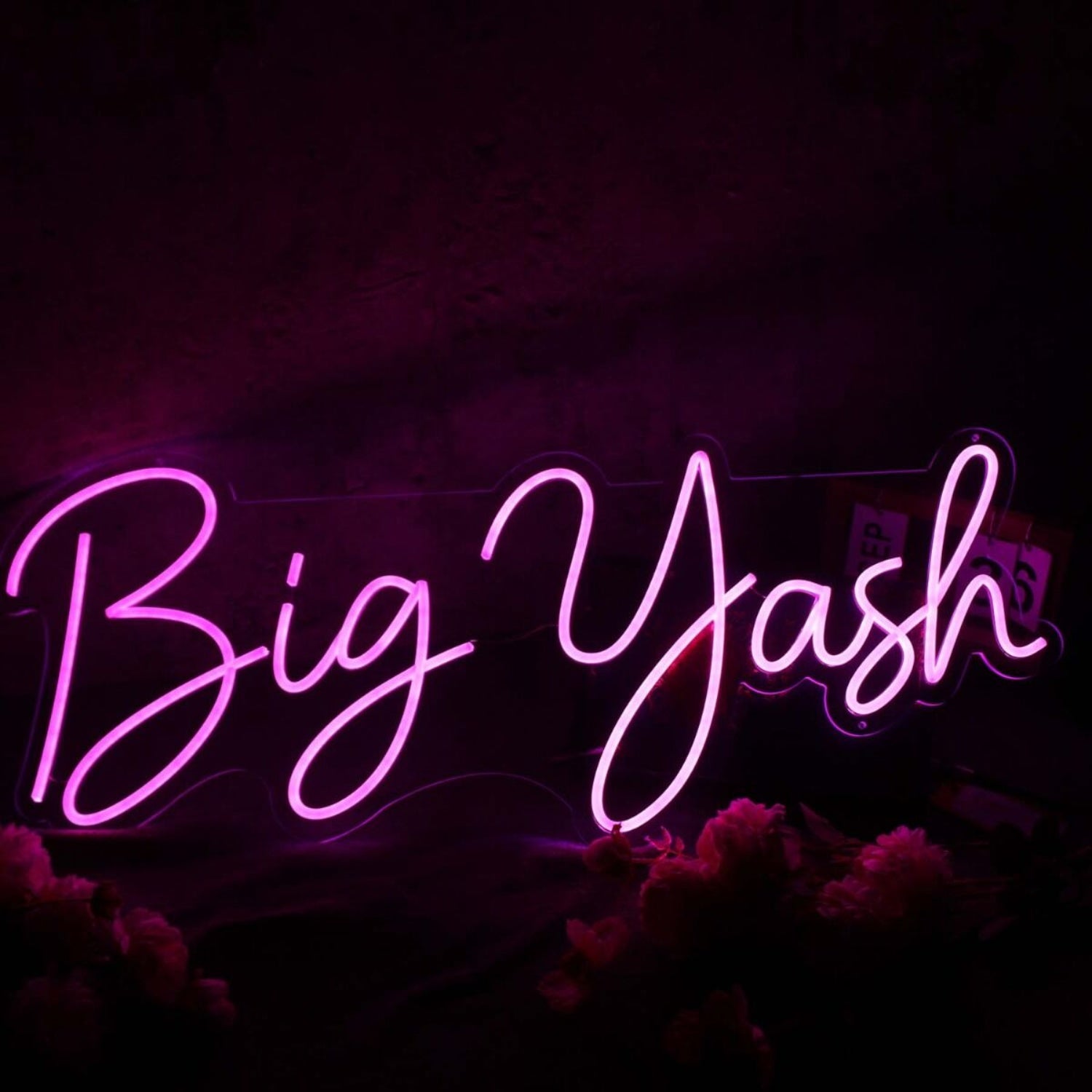 Big Yash Pink Led Neon Sign - Shineneon
