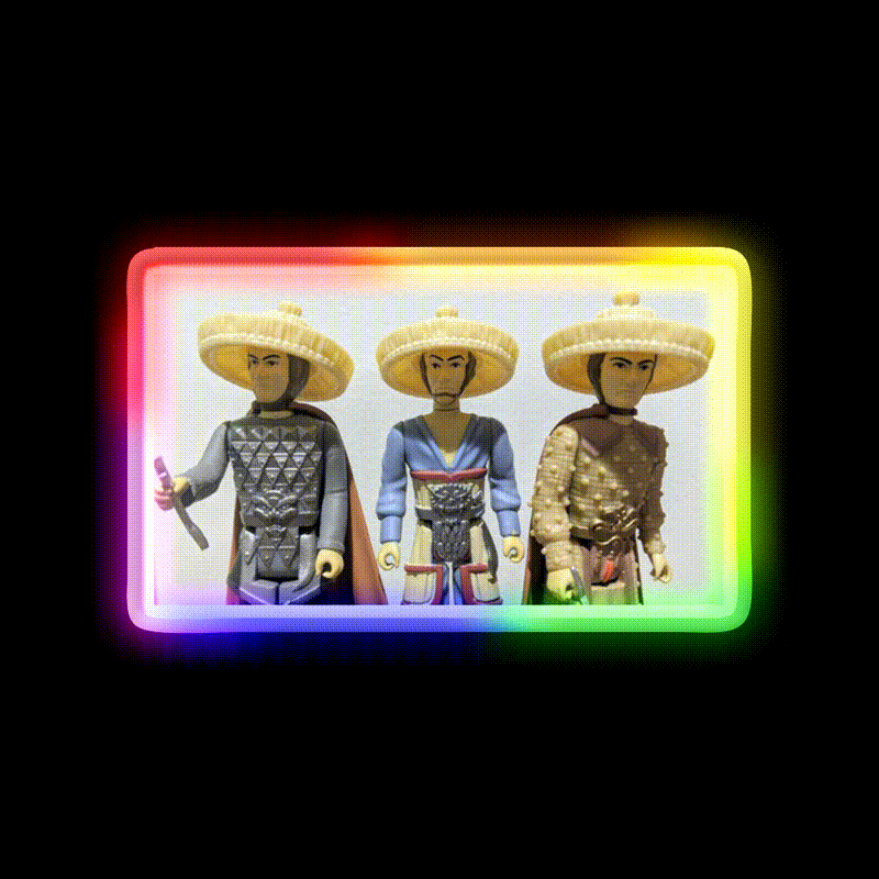Bigger Trouble Asian Cultural Led Neon Sign Rgb Color - LED neon sign close-up detail