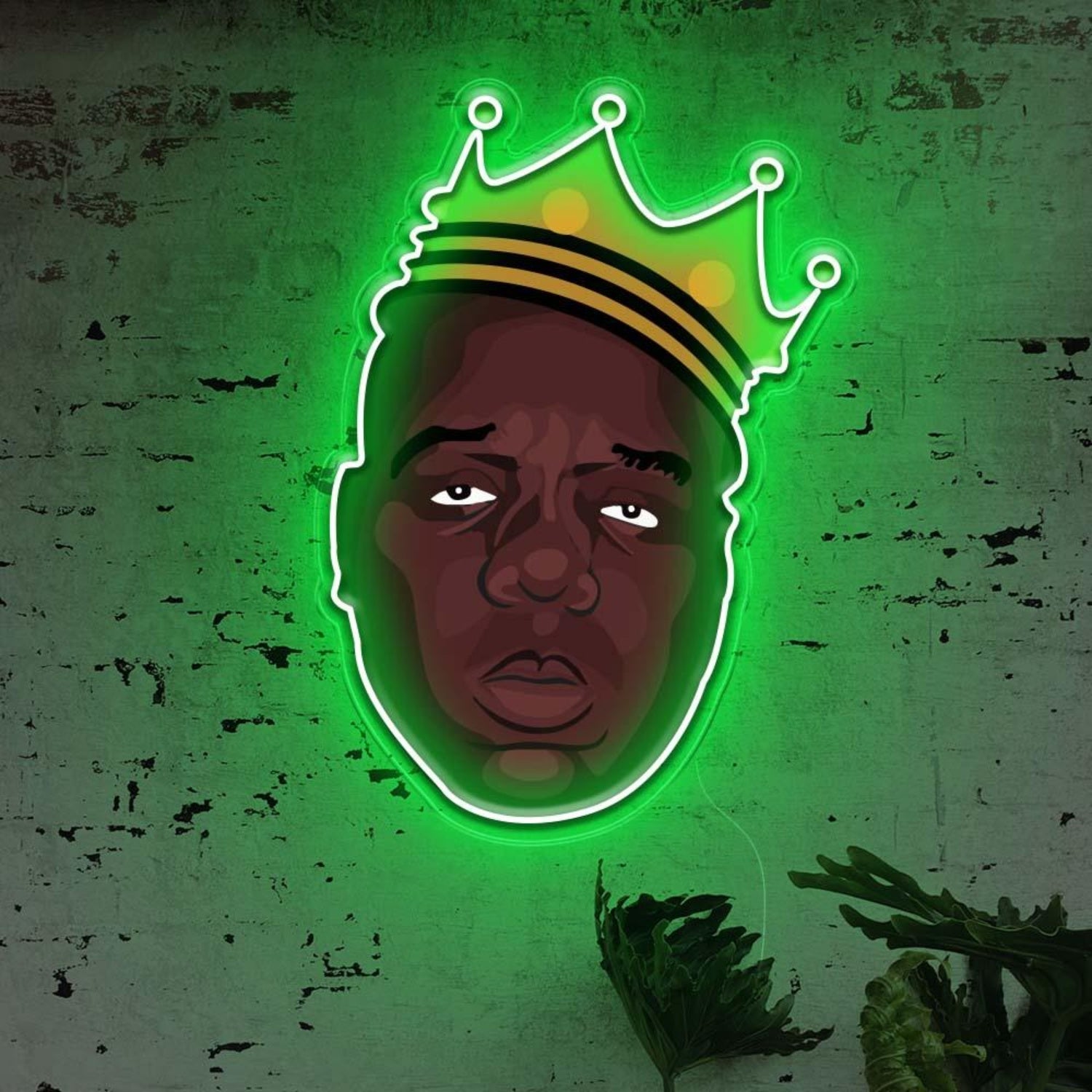 Biggie Crown Led Neon Sign For Retro Industrial Wall Art | Shineneon