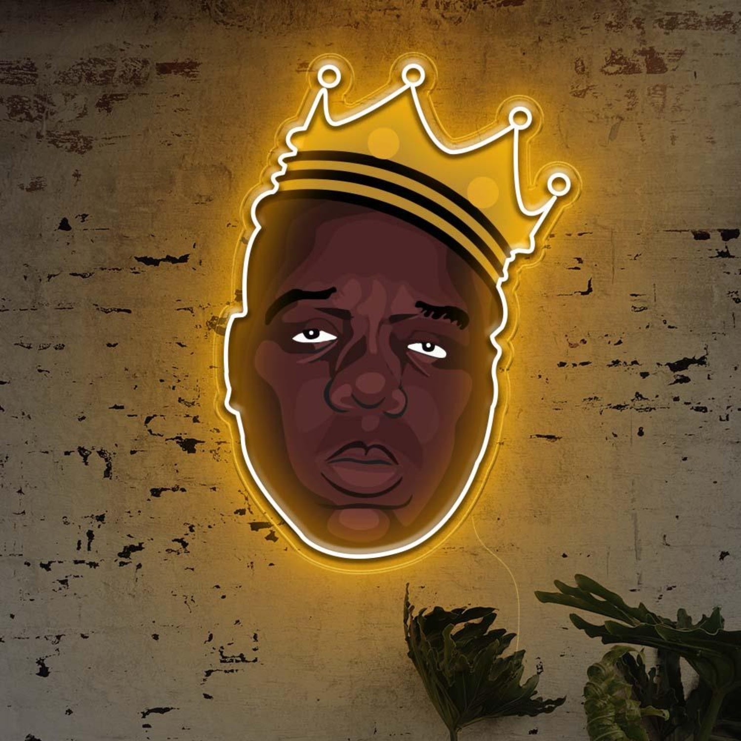 Biggie Crown Led Neon Sign For Retro Industrial Wall Art | Shineneon