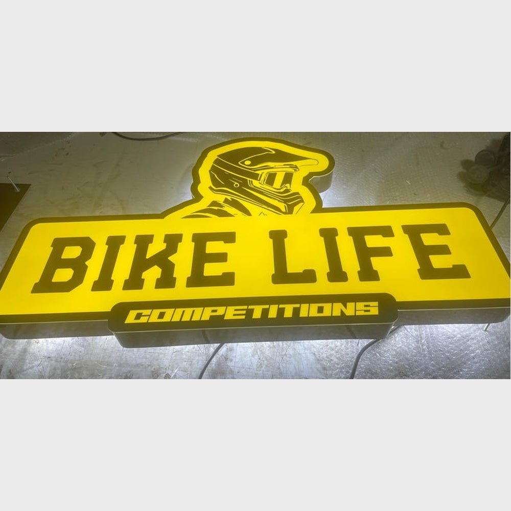 Bike Life Competitions 3D Frontlit Channel Letters Led Light Sign - Shineneon