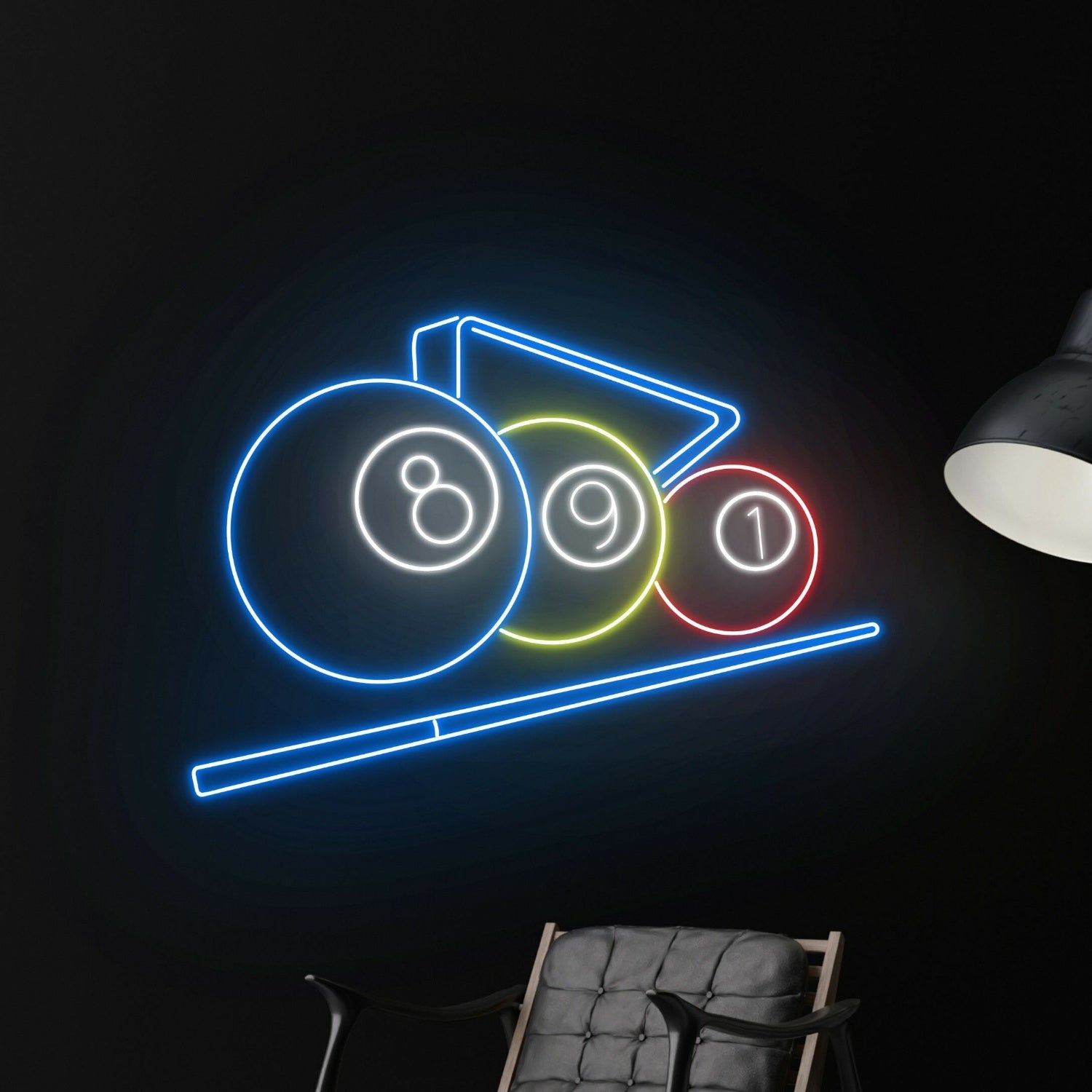 Billiard Room Sports Bar Vibrant Billiard Led Neon Sign - Shineneon