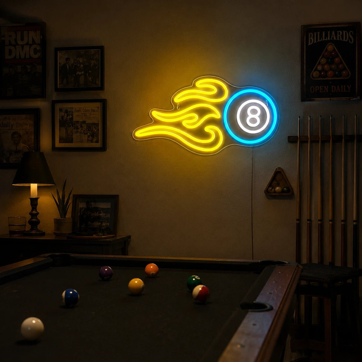 Billiards Eight Ball LED Neon Sign - Shineneon