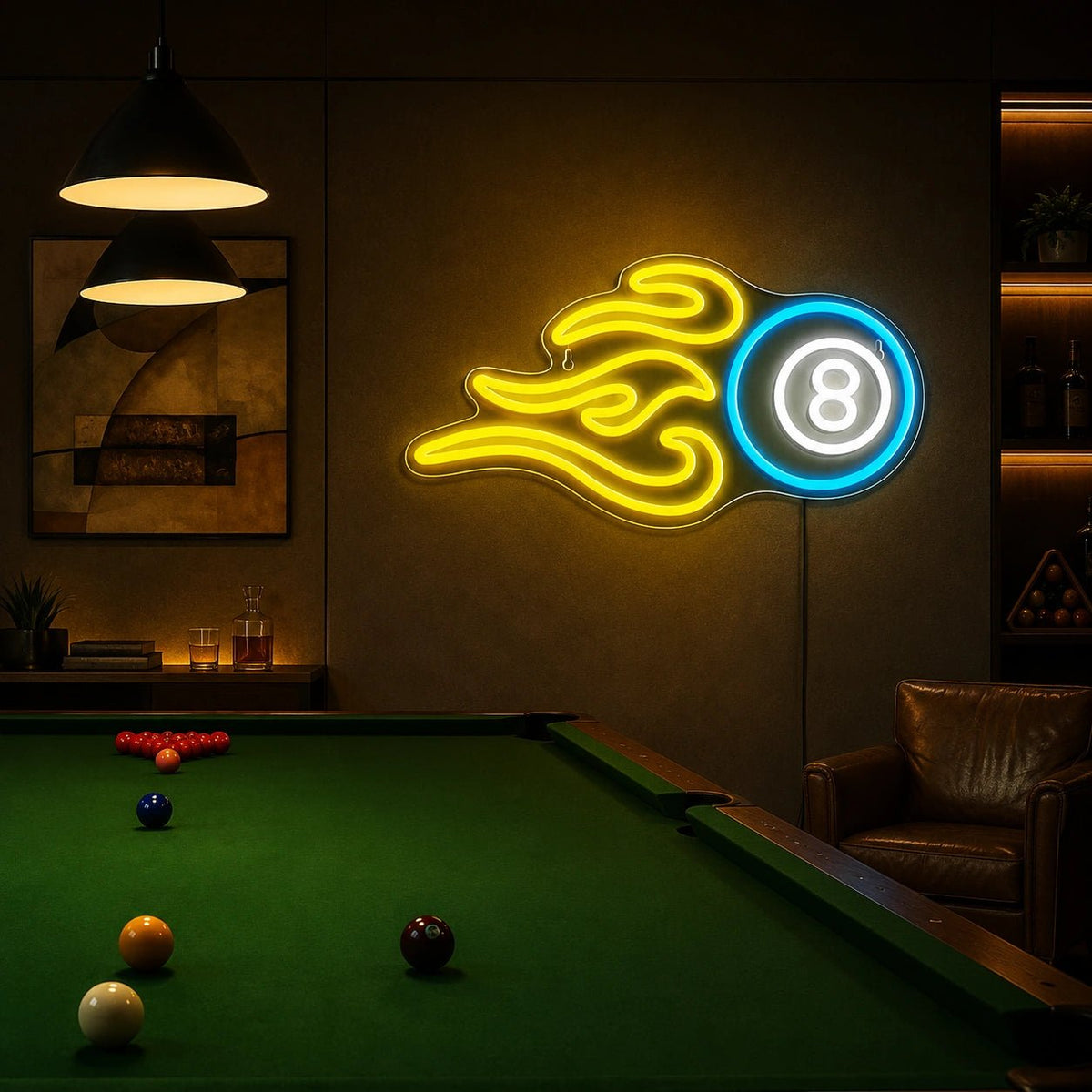 Billiards Eight Ball LED Neon Sign - Shineneon