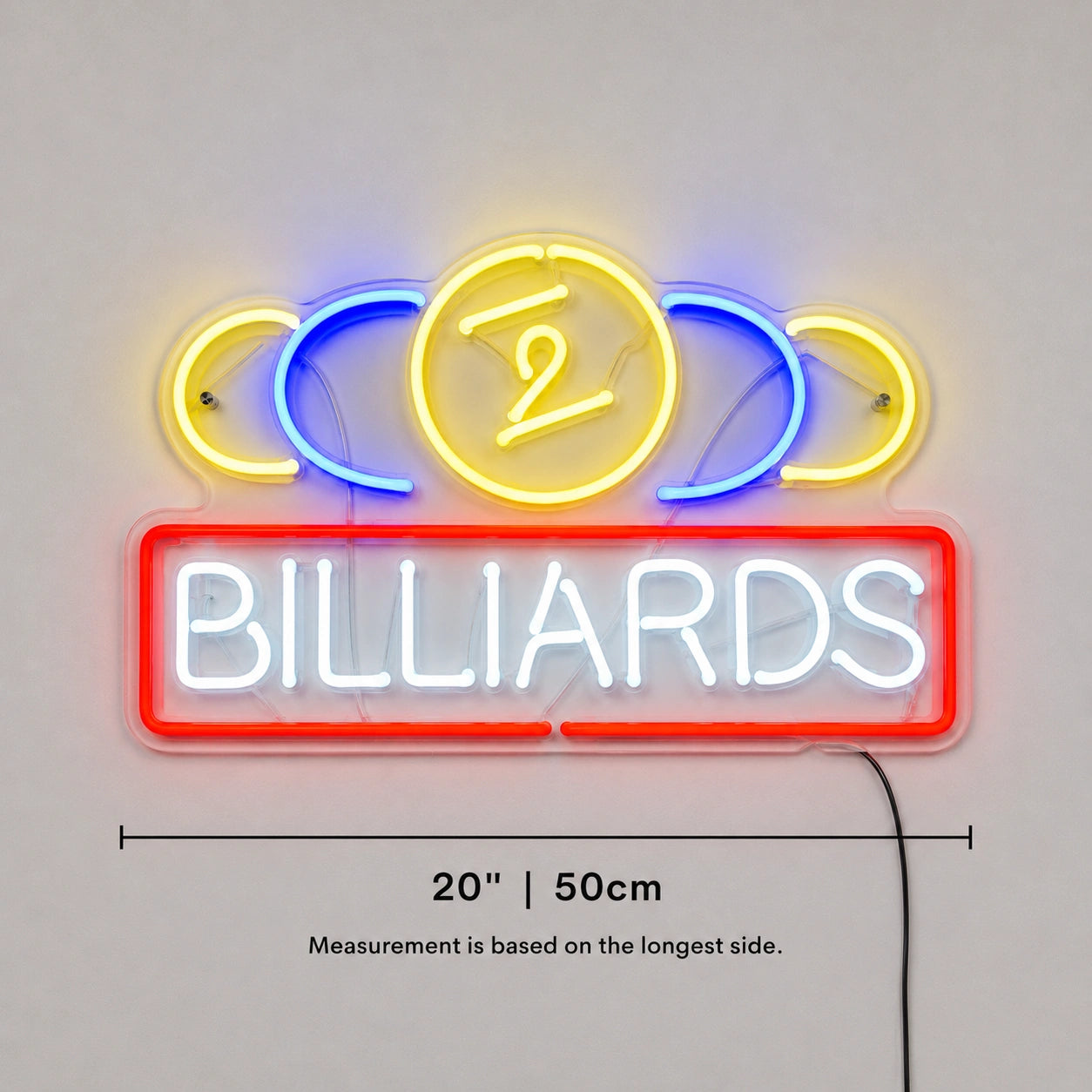Billiards Game Neon Sign LED Neon Sign size image