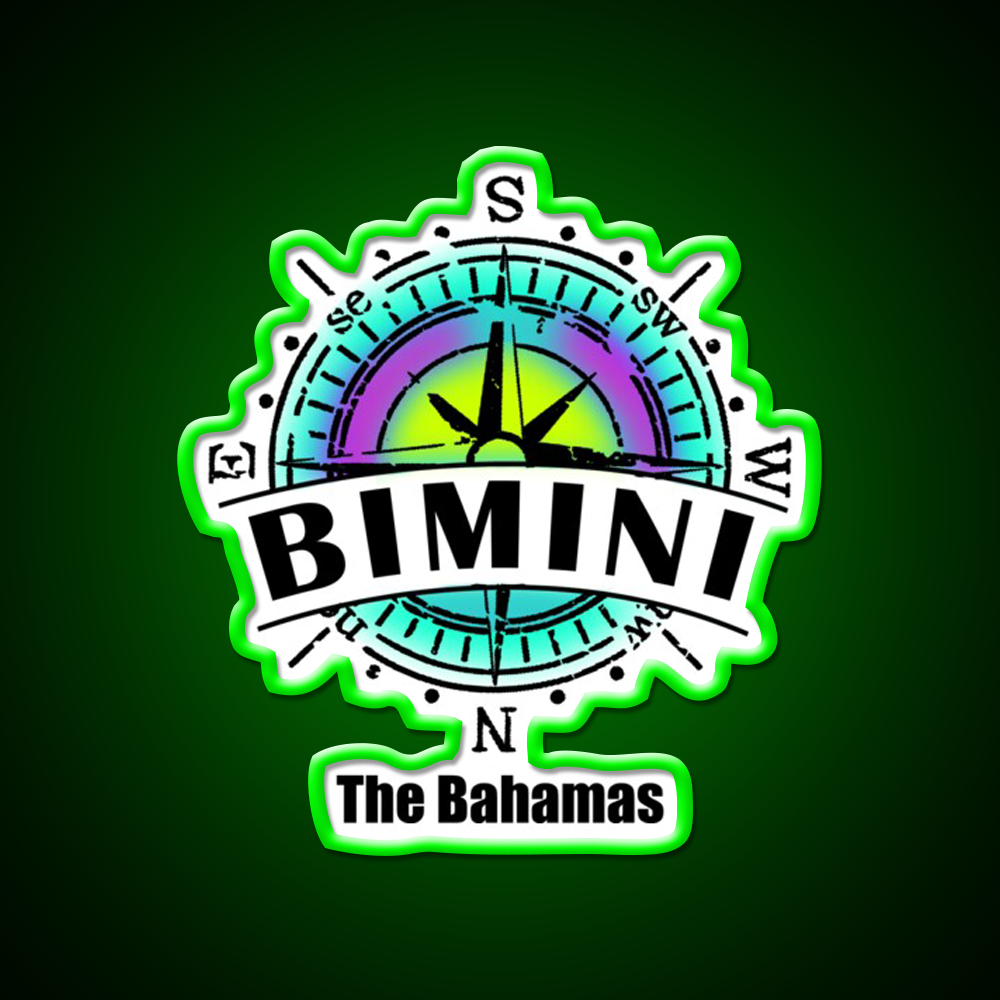 Bimini The Bahamas Cocktail Bar Decor Led Neon Sign Rgb Color - LED neon sign view 8
