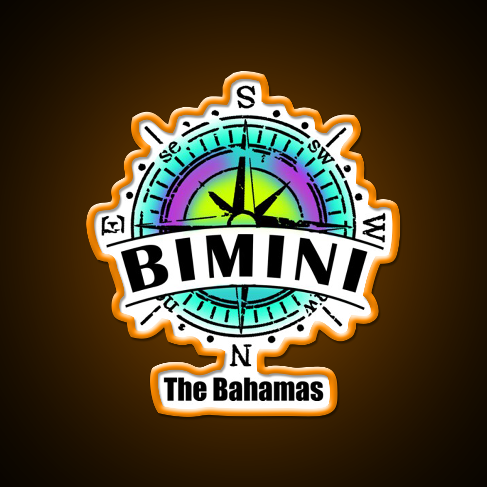 Bimini The Bahamas Cocktail Bar Decor Led Neon Sign Rgb Color - LED neon sign view 6