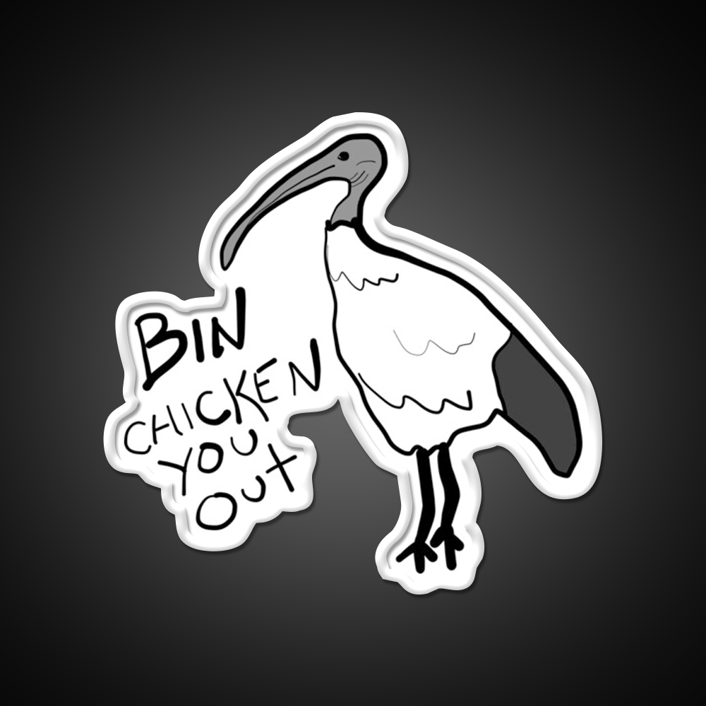 Bin Chicken You Out Ibis Style Beer Bar Decor Led Neon Sign Rgb Color - LED neon sign view 11
