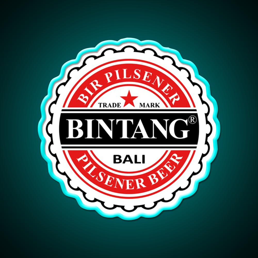 Bintang Beer Style Straight Beer Bar Decor Led Neon Sign Rgb Color - Size and dimension reference
