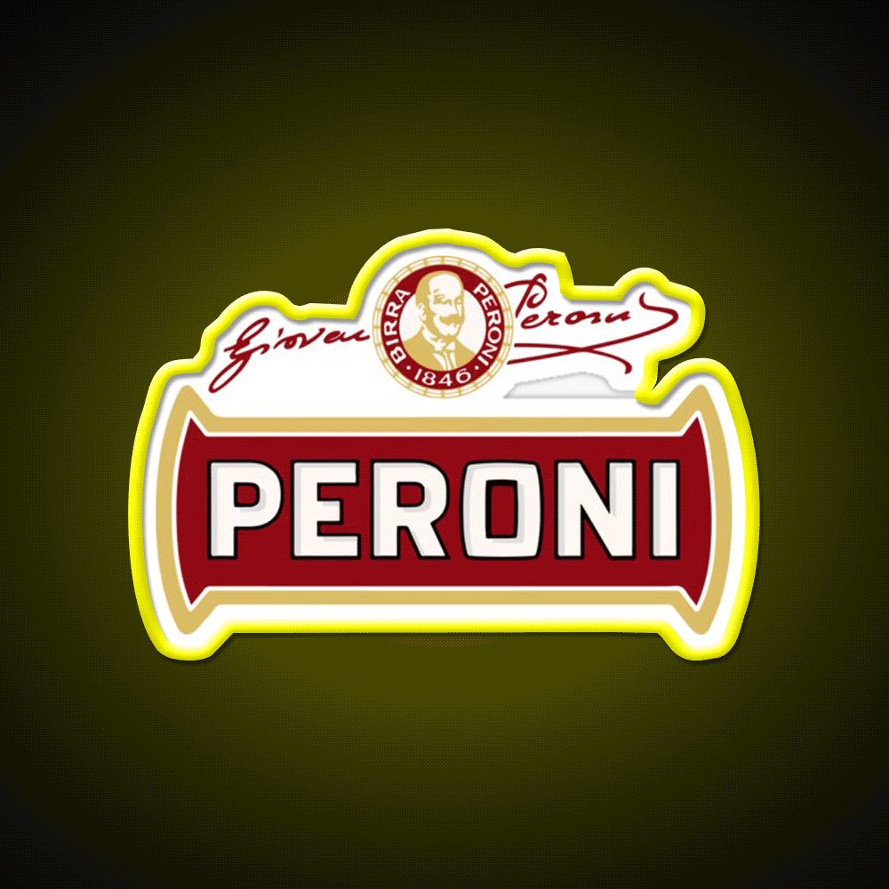 Birra Peroni Beer Bar Decor Led Neon Sign Rgb Color - Custom LED neon sign front view