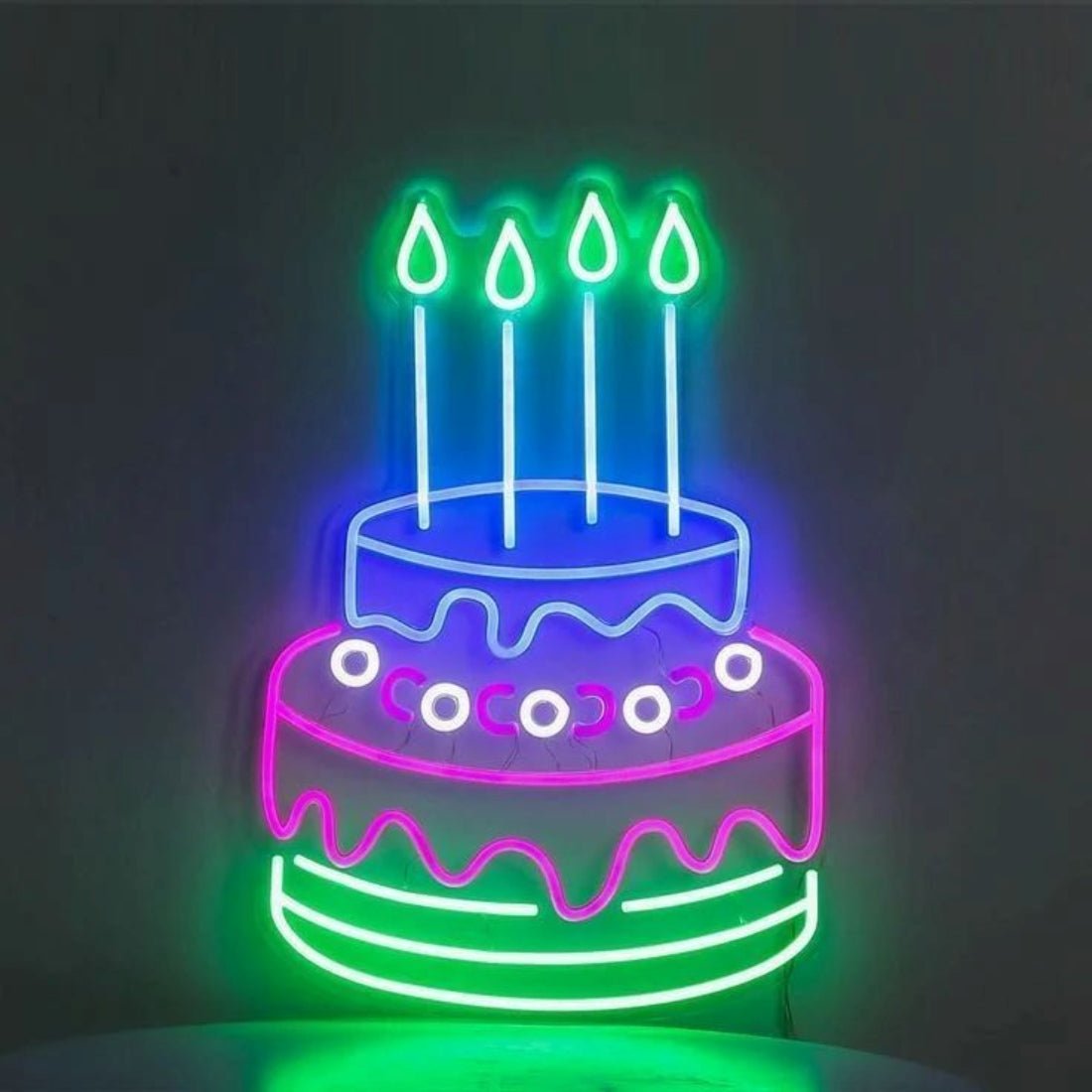Birthday Cake Led Sign Business Neon Sign - Shineneon