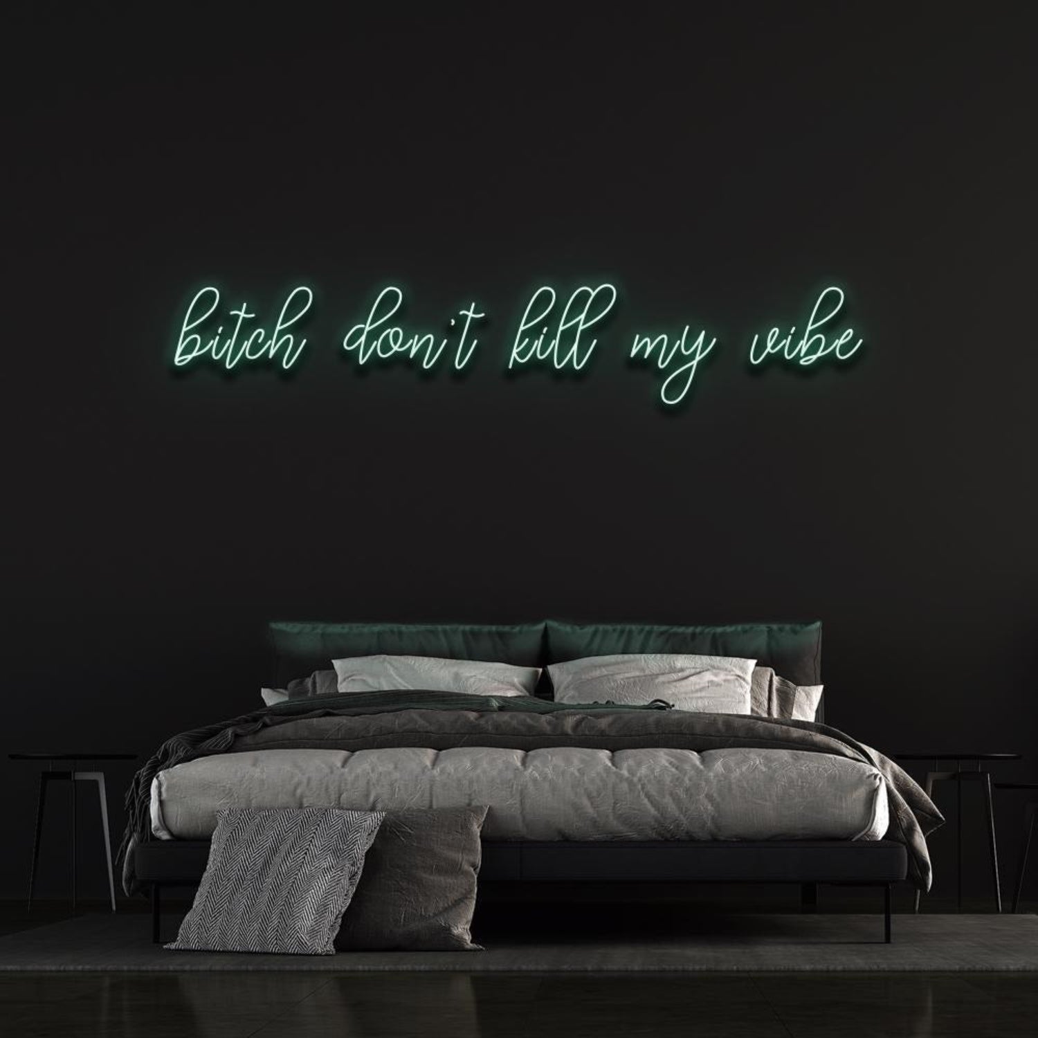 Bitch Dont Kill My Vibe Pink Led Neon Sign Bedroom Wall Decor | Shineneon