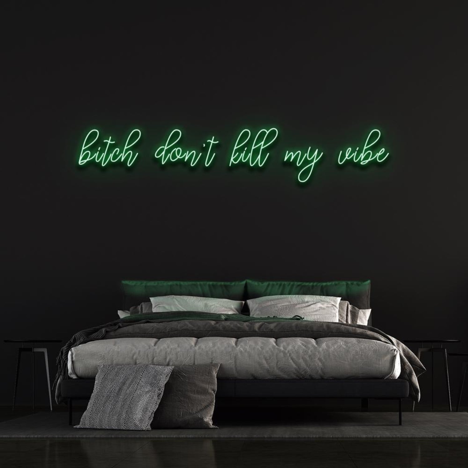 Bitch Dont Kill My Vibe Pink Led Neon Sign Bedroom Wall Decor | Shineneon