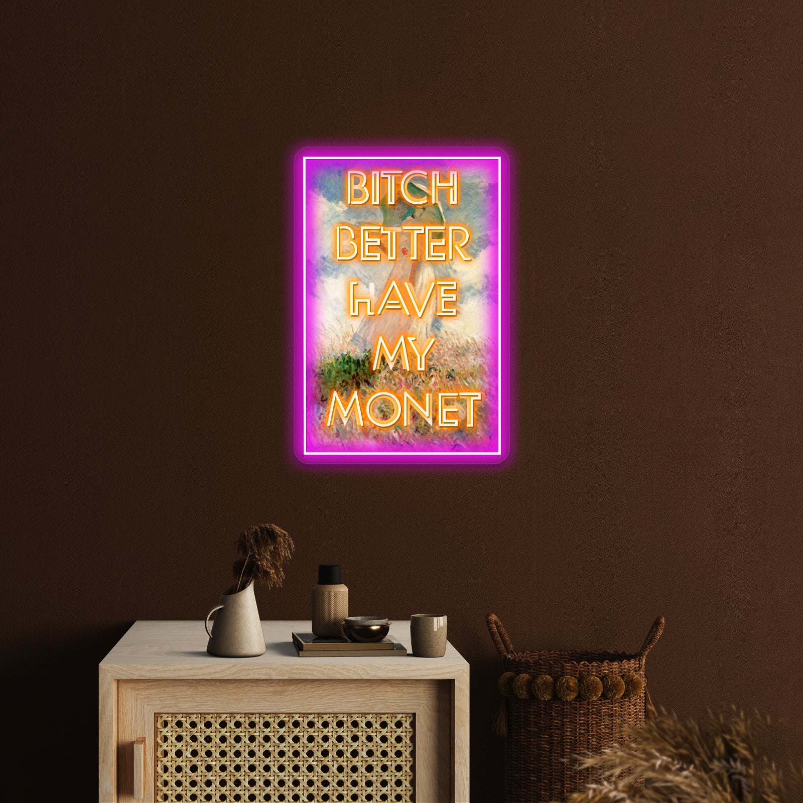 Bitch Monet Artwork Led Neon Sign - Shineneon
