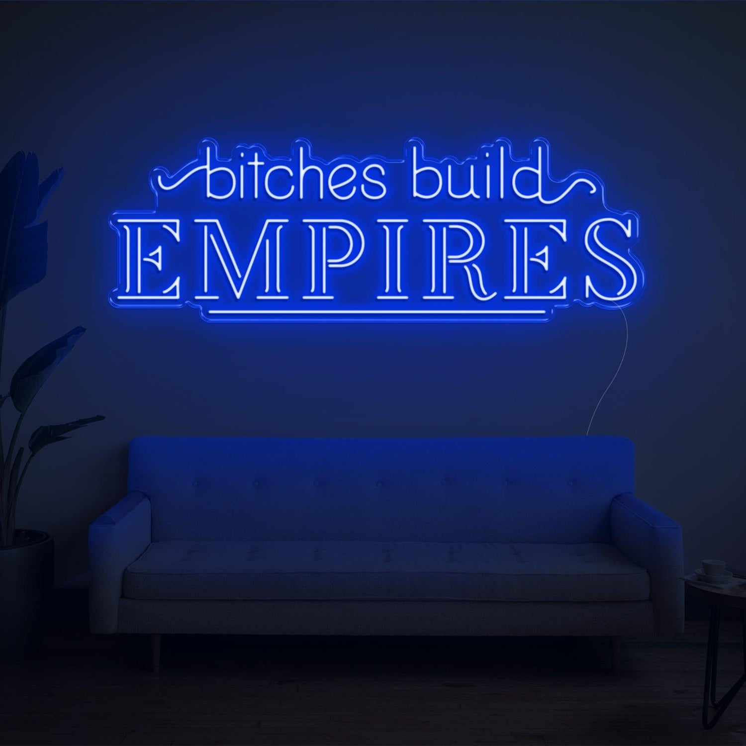 Bitches Build Empires White Retro Led Neon Sign For Home Studio Decor | Shineneon