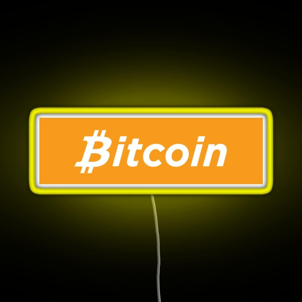 Bitcoin Box Logo Rgb Neon Sign