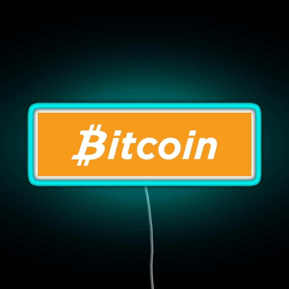 Bitcoin Box Logo Rgb Neon Sign