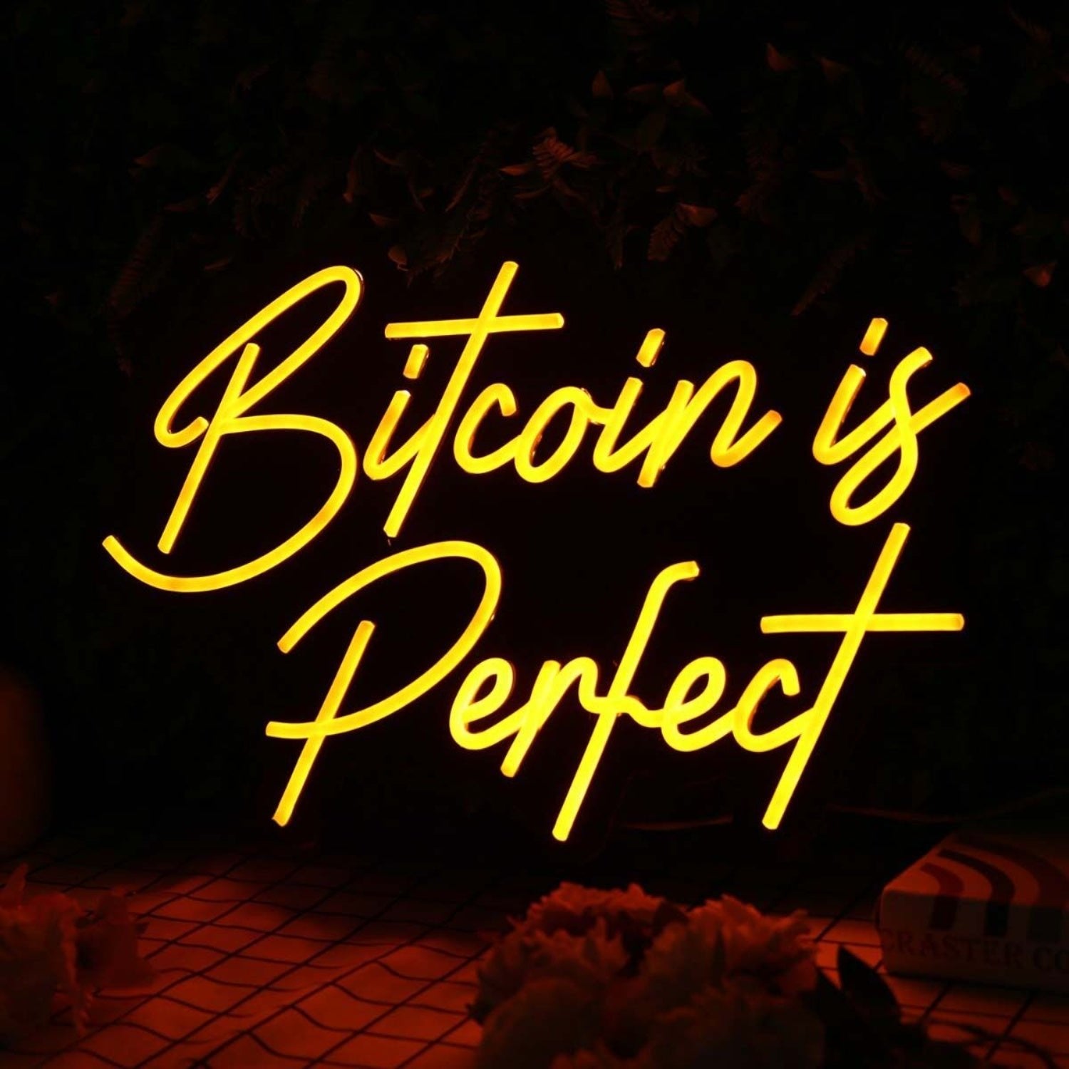 Bitcoin Is Perfect Orange Led Neon Sign - Shineneon