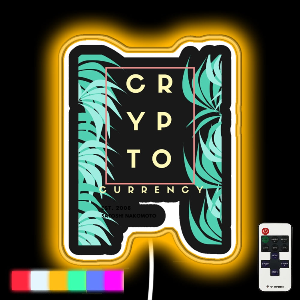 Bitcoin Paradise Led Neon Sign - Custom LED neon sign front view