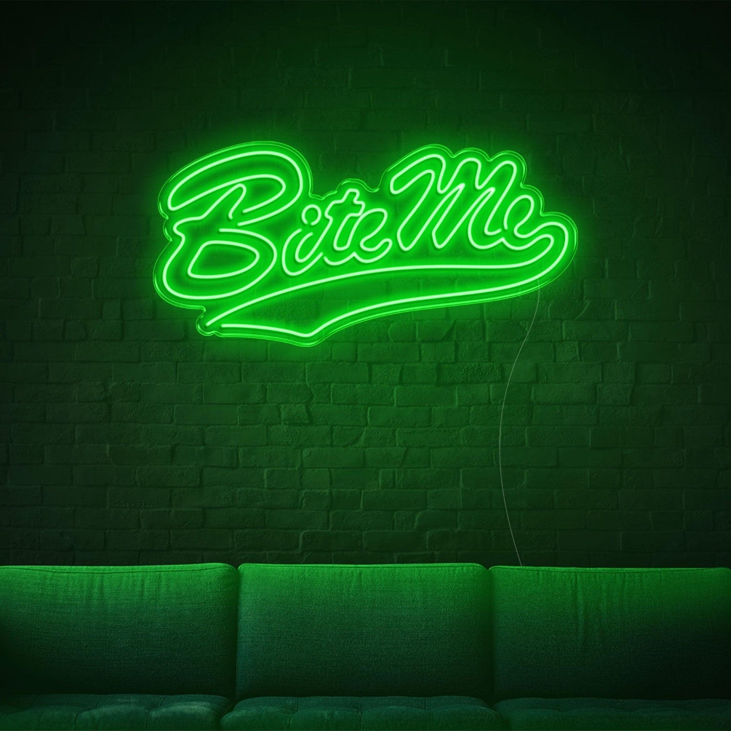 Bite Me Red Led Neon Sign For Retro Indoor Decor | Shineneon