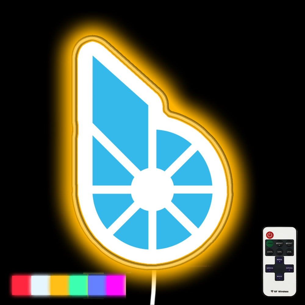 Bitshares Crypto Coin Led Neon Sign - Custom LED neon sign front view