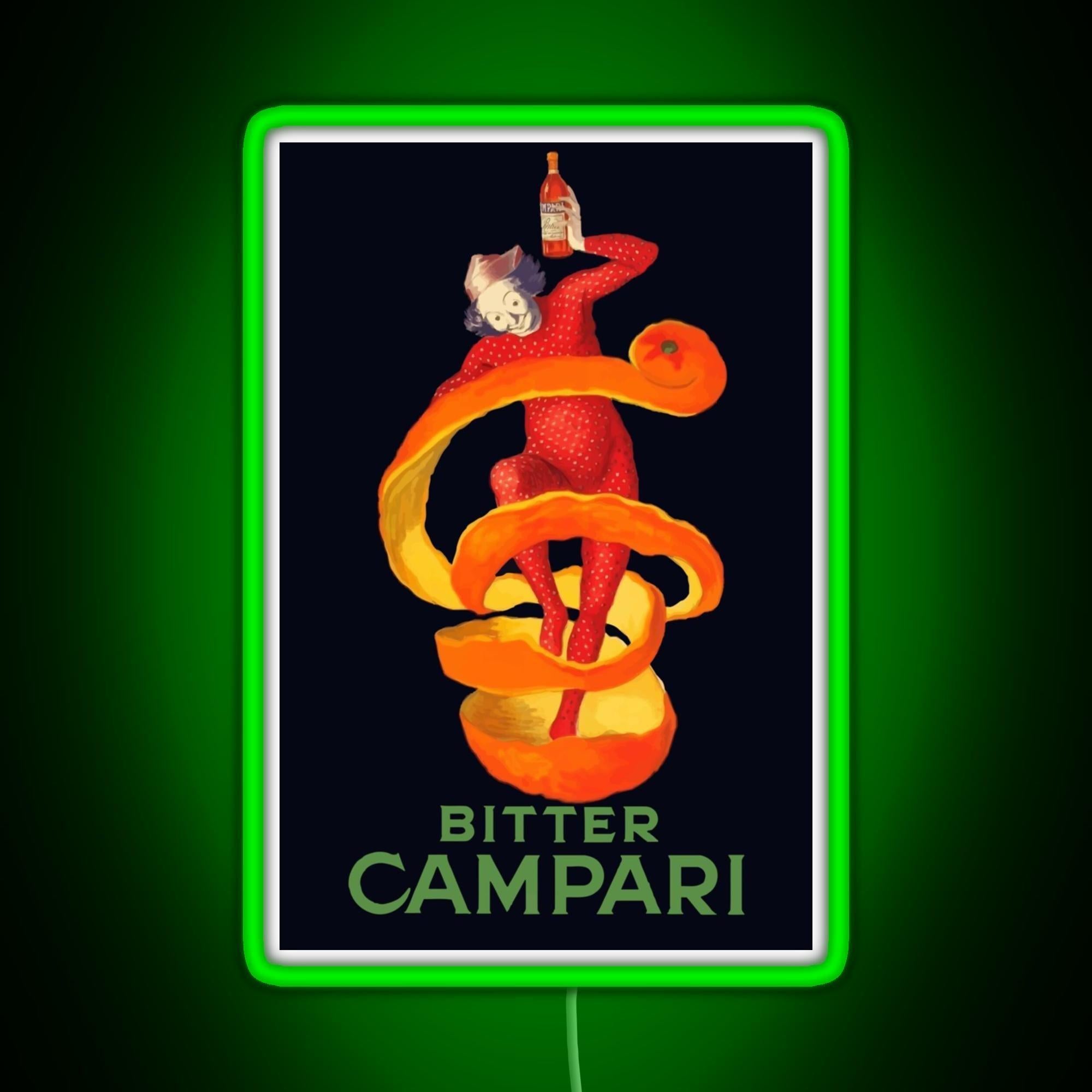 Bitter Campari Leonetto Cappiello Bitter French Liquor Rgb Neon Sign - LED neon sign view 7