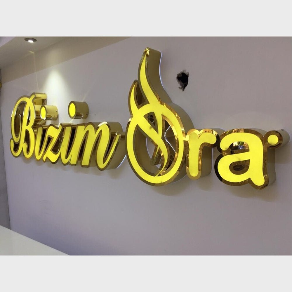 Bizim Bra 3D Frontlit Channel Letters Led Light Sign - Shineneon